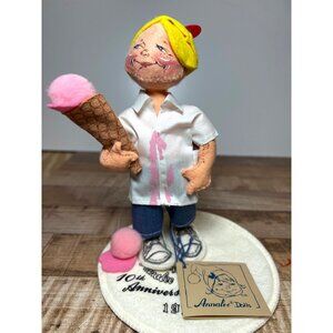Annalee Dolls 1993 10th Anniversary Edition Ice Cream Boy 9653 Tags